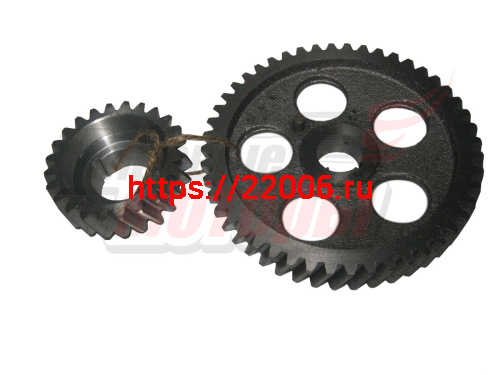 Шестерня Урал газораспределительная (комплект мал+большая) (Россия, Завод) Шестерня Урал газораспределительная (комплект мал+большая) (Россия, Завод)