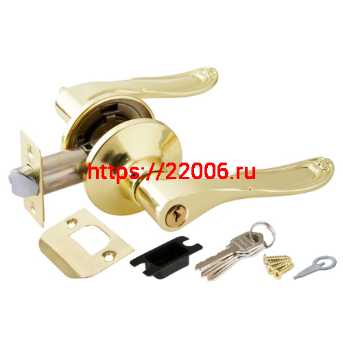 Ручка Punto (Пунто) защелка DK630 PB-ET (6030 PB-E) (кл./фик.) золото Ручка Punto (Пунто) защелка DK630 PB-ET (6030 PB-E) (кл./фик.) золото