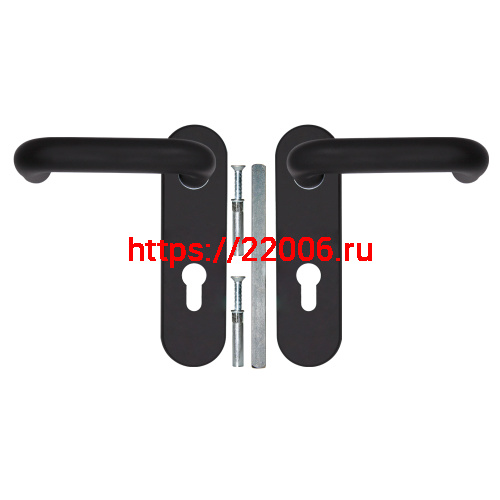 Ручка Fuaro (Фуаро) дверная FP.DH172.0433 NE (DH-0433 NE) (9x140) с пружиной BL-24 черный фото 3