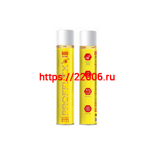 Бытовая монтажная пена PROFFLEX HOME 600 ADVANCED универсальная Бытовая монтажная пена PROFFLEX HOME 600 ADVANCED универсальная