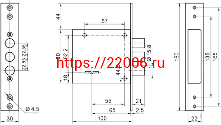 Замок Border (Бордер) врезной сувальдный ЗВ8-8 Г/15, 5 кл. /87310/ фото 2 Замок Border (Бордер) врезной сувальдный ЗВ8-8 Г/15, 5 кл. /87310/ фото 2