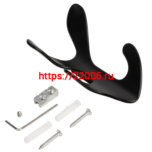 Крючок Ajax (Аякс) настенный MB-LM/K-005 BL черный фото 4 Крючок Ajax (Аякс) настенный MB-LM/K-005 BL черный фото 4