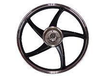 Обод 17" передний литой №3 барабан. тормоз 1,4-17  Альфа, RUBIKON черный (5 С-луч) (НАБОР)