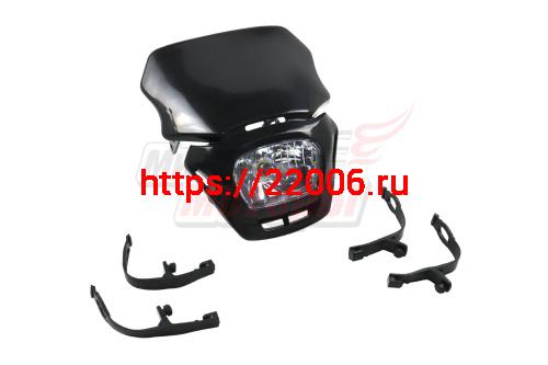 Фара головного света в сборе TTR125 чёрная Фара головного света в сборе TTR125 чёрная