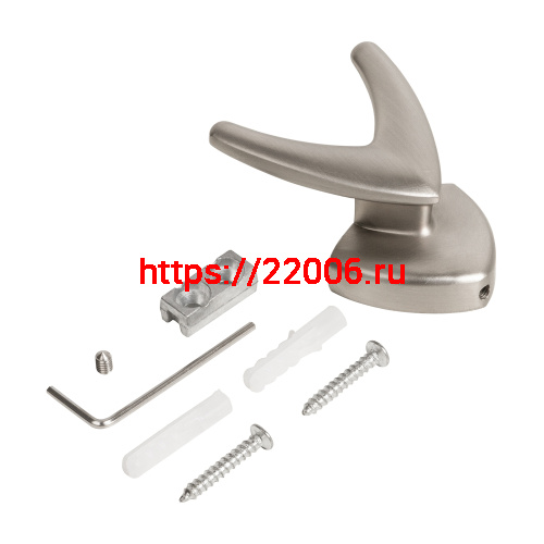 Крючок Ajax (Аякс) настенный MB-LM/K-003 SN матовый никель фото 4 Крючок Ajax (Аякс) настенный MB-LM/K-003 SN матовый никель фото 4