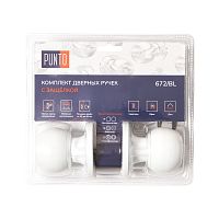 Ручка Punto (Пунто) защелка DK672/BL WH-BK (фик.) белый