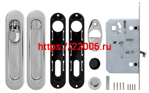 Набор Armadillo (Армадилло) для раздвижных дверей SH.LD152.KIT011-BK (SH011-BK) СP-8 хром фото 2
