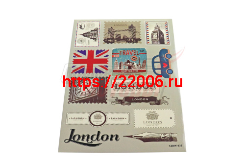 Наклейки: Лондон MV22A4D032 (13 элементов)(21х30) Наклейки: Лондон MV22A4D032 (13 элементов)(21х30)