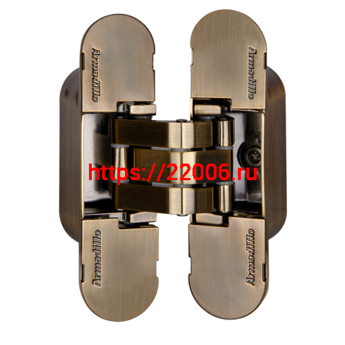 Петля Armadillo (Армадилло) скрытой установки U3D4000 AB (9540UN3D) бронза Петля Armadillo (Армадилло) скрытой установки U3D4000 AB (9540UN3D) бронза