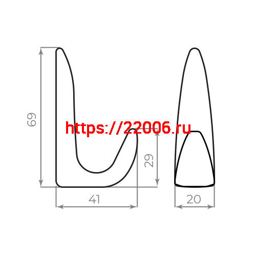 Крючок Ajax (Аякс) настенный MB-LM/K-002 SN матовый никель фото 7 Крючок Ajax (Аякс) настенный MB-LM/K-002 SN матовый никель фото 7
