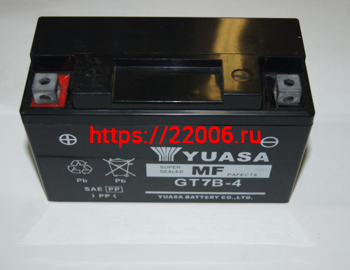 Аккумулятор YUASA MF DRY GEL GT7B-4 (12v/7hr) герметичный (150*65*94) Аккумулятор YUASA MF DRY GEL GT7B-4 (12v/7hr) герметичный (150*65*94)