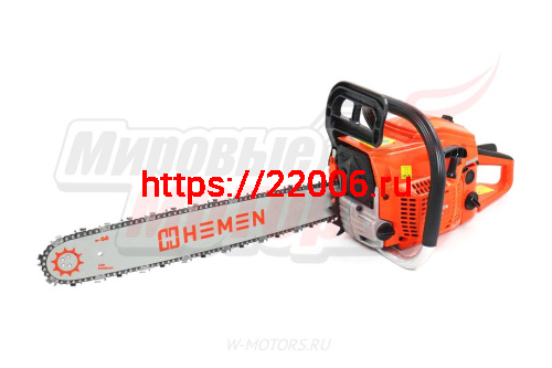 Бензопила HEMEN CTCS45 1,7 кВт, 2,3 л.с., 20" (50см) 0,325/1,3/76зв. фото 2 Бензопила HEMEN CTCS45 1,7 кВт, 2,3 л.с., 20" (50см) 0,325/1,3/76зв. фото 2