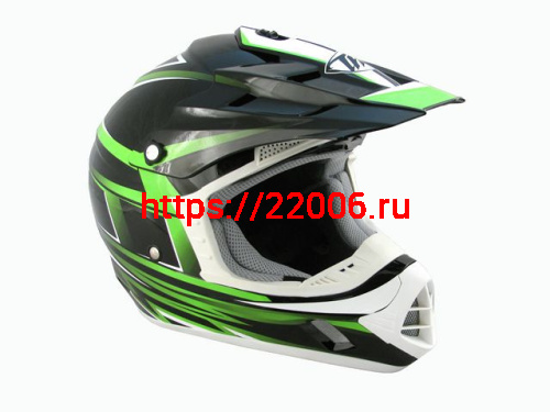 Мотошлем THH TX-12 №17 black/ green (M)