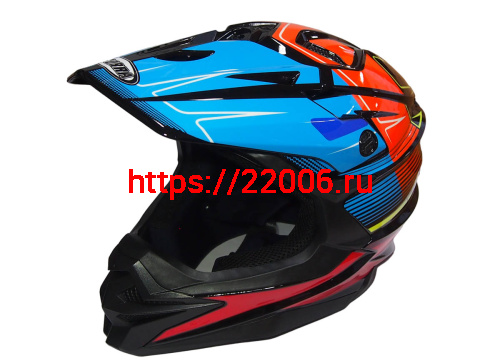 Шлем кроссовый COBRA JK803, черн-сине-оранж.,черн-бел.с крас., черн-сер с бел., раз-ры XL (уп.6 шт)