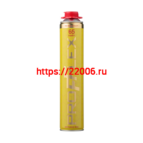 Пена монтажная PROFFLEX PRO YELLOW LITE 65л летняя Пена монтажная PROFFLEX PRO YELLOW LITE 65л летняя