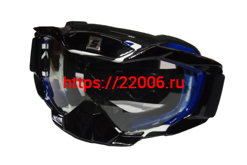 Очки мотокросс/спорт SCOUT (NK-1015) черн/синие, резинка с силиконом, цветн упаковка Очки мотокросс/спорт SCOUT (NK-1015) черн/синие, резинка с силиконом, цветн упаковка