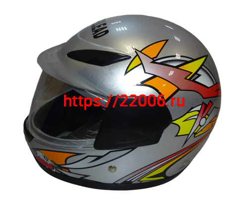 Шлем интеграл "Safelead" HF-908 (619) Детский E05 BLACK, TB-SILVER размер XL (16 шт.) фото 3