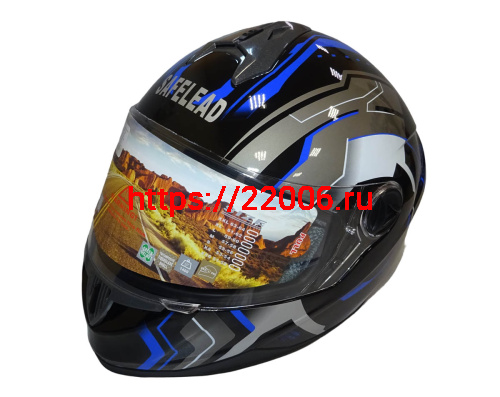 Шлем интеграл "Safelead" HF-122 черный Q162, размер S Шлем интеграл "Safelead" HF-122 черный Q162, размер S