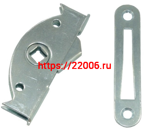 Завертка врезная ЗР3 с планкой цинк Завертка врезная ЗР3 с планкой цинк