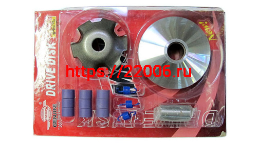 Вариатор спортивный Suzuki AD50 в сборе (палец, пружины сцепления, ролики 7/9 /11 гр.) Вариатор спортивный Suzuki AD50 в сборе (палец, пружины сцепления, ролики 7/9 /11 гр.)
