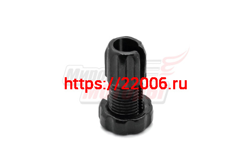 Болт натяжения троса в тормозную ручку M10х14мм алюм., черны Болт натяжения троса в тормозную ручку M10х14мм алюм., черны