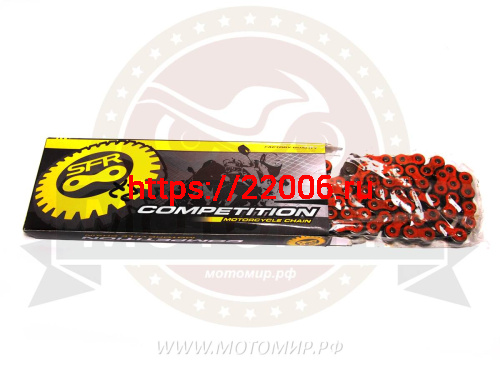 Цепь SFR (420) SFR -100 зв. приводная, цвет Оранжевый. (Альфа, Зодиак) Цепь SFR (420) SFR -100 зв. приводная, цвет Оранжевый. (Альфа, Зодиак)