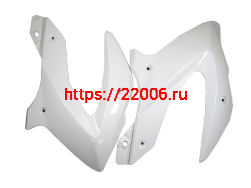 Пластик боковой передний (пара) TTR250-2 белый