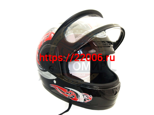 Шлем интеграл FALCON XZF01, размер S (59-60) (тонированный визор) decal red black 1 black grey blue фото 2 Шлем интеграл FALCON XZF01, размер S (59-60) (тонированный визор) decal red black 1 black grey blue фото 2