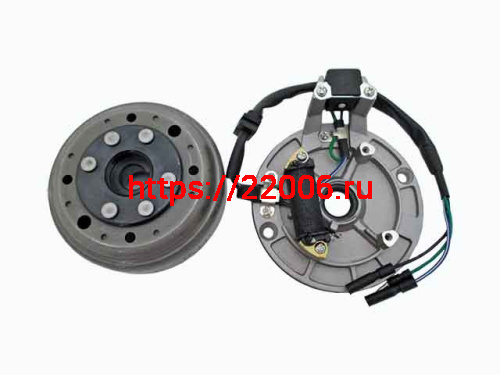 Статор в сборе двиг. YX125-160 см3 (1 катушка) Статор в сборе двиг. YX125-160 см3 (1 катушка)