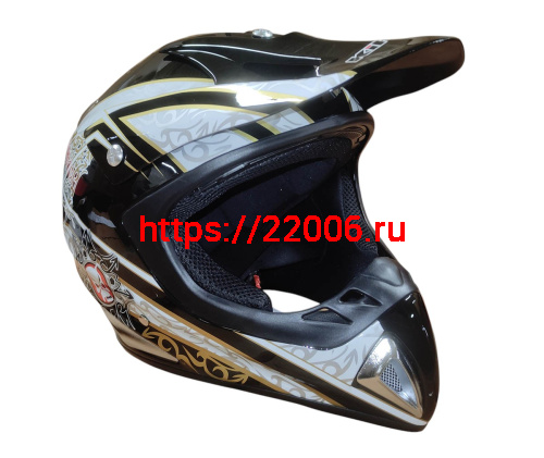 Шлем кроссовый KIRIN K27, черный, черн-бел, зелен-желт, размер M фото 4 Шлем кроссовый KIRIN K27, черный, черн-бел, зелен-желт, размер M фото 4