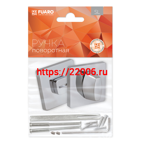 Ручка Fuaro (Фуаро) поворотная BK6.K.SL52 (BK6 SL) CP-8 хром фото 2 Ручка Fuaro (Фуаро) поворотная BK6.K.SL52 (BK6 SL) CP-8 хром фото 2