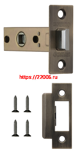 Защелка Fuaro (Фуаро) врезная METF12-45-25 (F12-45-25) AB бронза Защелка Fuaro (Фуаро) врезная METF12-45-25 (F12-45-25) AB бронза