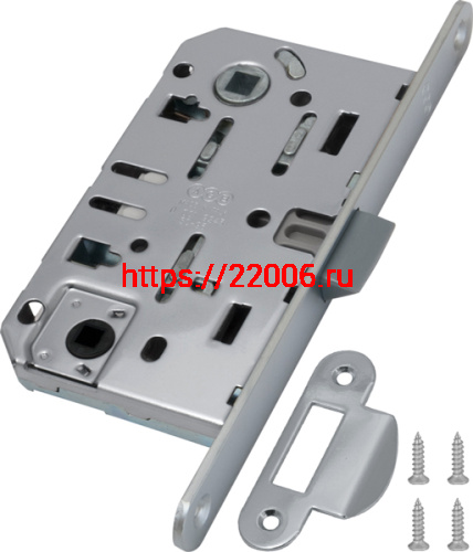 B01102.50.34.567 AGB (АГБ) Защелка врезная WC (матовый хром) MEDIANA EV. (инд.упак+B01000.13) фото 3 B01102.50.34.567 AGB (АГБ) Защелка врезная WC (матовый хром) MEDIANA EV. (инд.упак+B01000.13) фото 3