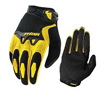 Перчатки THOR T02 (L) черно-желтые