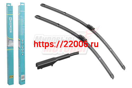 Щётки стеклоочистителя комплект 2шт. HEMEN 500/600 мм (HP6050B8) Щётки стеклоочистителя комплект 2шт. HEMEN 500/600 мм (HP6050B8)
