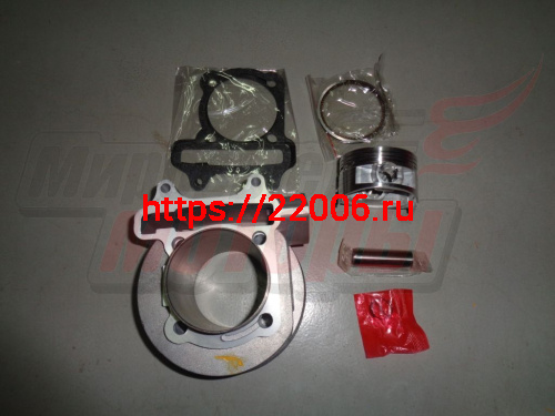 Поршневая в сборе Скутер 4х такт.(цил,порш,кольца,палец) 170см3 61,0 мм 157QMJ Поршневая в сборе Скутер 4х такт.(цил,порш,кольца,палец) 170см3 61,0 мм 157QMJ