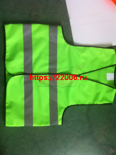 Жилет световозвращающий для взрослых (71х61 см) с липучкой (L) Жилет световозвращающий для взрослых (71х61 см) с липучкой (L)