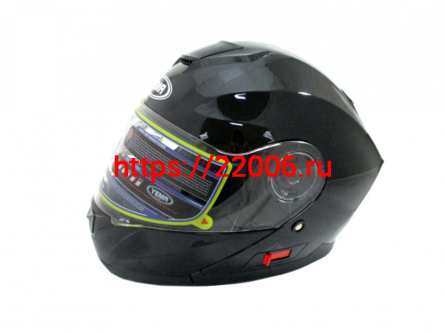 Мотошлем YM-926 черный (S) Мотошлем YM-926 черный (S)