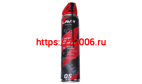 Смазка цепи LAVR МОТО красная, для мотоциклов Спортивная c PTFE, аэрозоль 520 мл. Ln7705 Смазка цепи LAVR МОТО красная, для мотоциклов Спортивная c PTFE, аэрозоль 520 мл. Ln7705