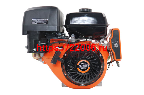 Двигатель HEMEN 15,0 л.с. с катушкой 15А180Вт 190FE (420 см3) электростартер, вал 25 мм Двигатель HEMEN 15,0 л.с. с катушкой 15А180Вт 190FE (420 см3) электростартер, вал 25 мм