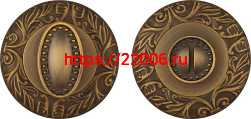 Ручка Fuaro (Фуаро) поворотная BK6.R.SM58 (BK6 SM) AB-7 матовая бронза Ручка Fuaro (Фуаро) поворотная BK6.R.SM58 (BK6 SM) AB-7 матовая бронза