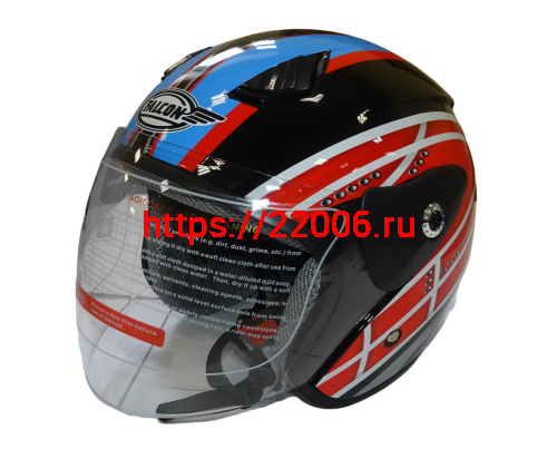 Шлем открытый FALCON XZH207 (Колобок) с забралом, размер M Шлем открытый FALCON XZH207 (Колобок) с забралом, размер M
