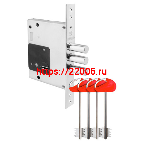 Замок Fuaro (Фуаро) врезной сувальдный MDV25/S-60.00.3R16 4key