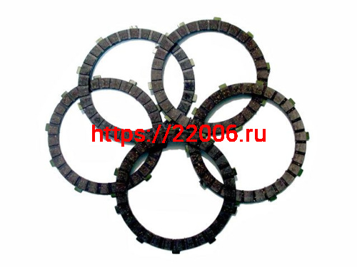 Диск сцепления фередо Ява 12В (5 штук в комплекте) 350 Диск сцепления фередо Ява 12В (5 штук в комплекте) 350