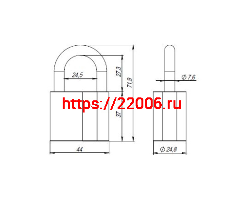 Замок Ajax (Аякс) навесной PD-4050 (PD-40-50) 3 fin key /коробка фото 3 Замок Ajax (Аякс) навесной PD-4050 (PD-40-50) 3 fin key /коробка фото 3