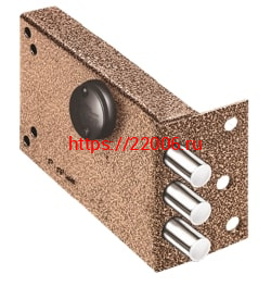 Замок Elbor (Эльбор) накладной Лазурит 1.02.51.МА никель, сув., 3 риг., медный антик /39360/ Замок Elbor (Эльбор) накладной Лазурит 1.02.51.МА никель, сув., 3 риг., медный антик /39360/