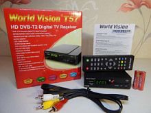 T57 DVB-T2 HDTV World Vision Цифровой эфирный ресивер 