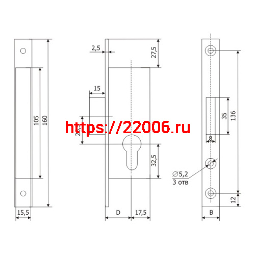 Корпус Guardian (Гардиан) узкопрофильного замка PROFI 30.01.16 /123:228/ фото 2 Корпус Guardian (Гардиан) узкопрофильного замка PROFI 30.01.16 /123:228/ фото 2