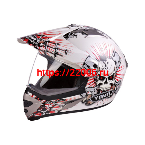 Мотошлем YM-911 белый (М) Мотошлем YM-911 белый (М)