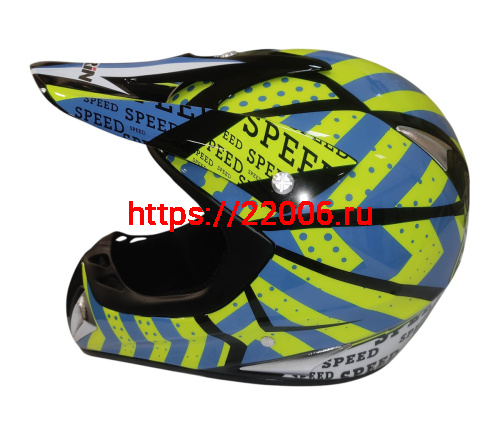 Шлем кроссовый KIRIN K27, черный, черн-бел, зелен-желт, размер M фото 8 Шлем кроссовый KIRIN K27, черный, черн-бел, зелен-желт, размер M фото 8